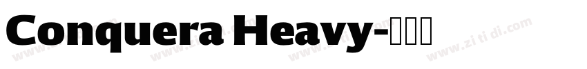 Conquera Heavy字体转换